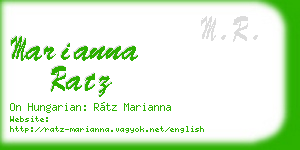marianna ratz business card