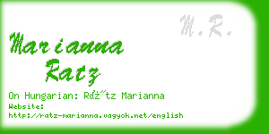 marianna ratz business card